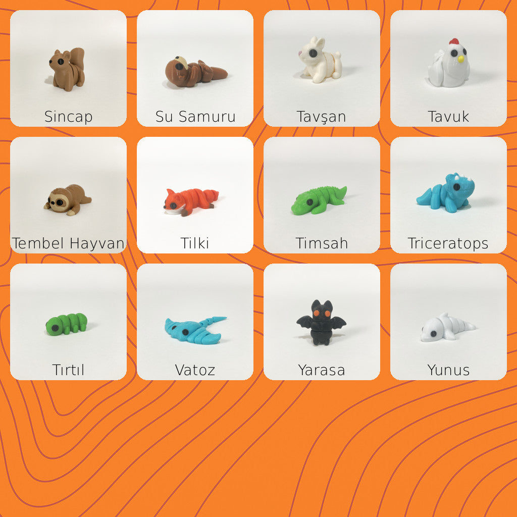 Gizemli Kutu | Mini Hayvan Figürleri | Karışık Paket