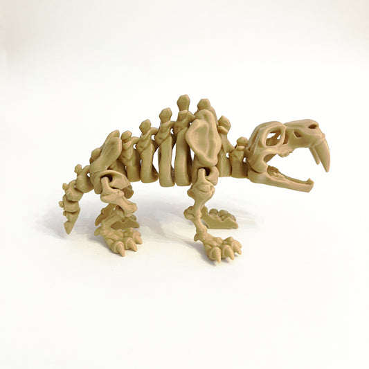 Saber Tooth 3D Hareketli İskelet Dinozor