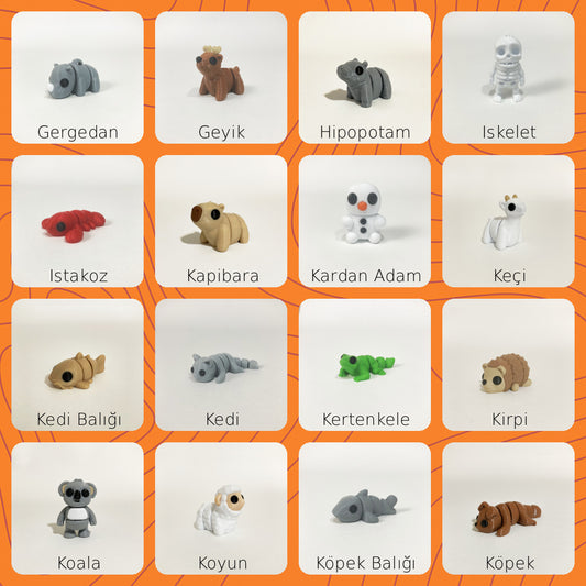 Mini Hayvan Figürleri | A-L (Liste 1/2)
