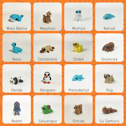 Mini Hayvan Figürleri | M-Z (Liste 2/2)
